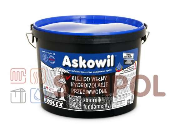 Гидроизоляция фундамента и резервуаров  Клей для битумной черепицы  Askowil (Askowil Gont)